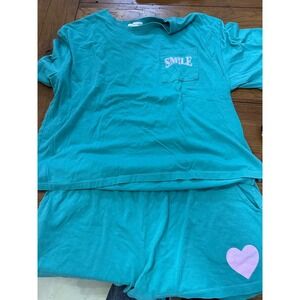 pj salvage 2piece pajama short‎ set xl